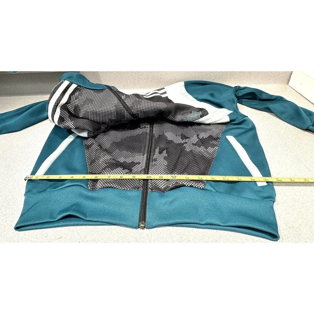 Adidas Men's‎ Size M Color Block Camo Fleece Lined Track Jacket Full Zip
